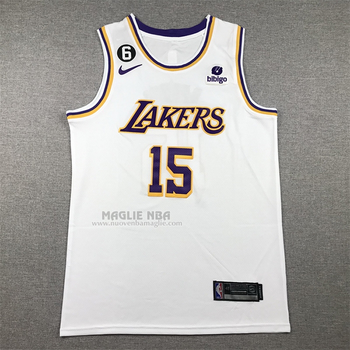 Maglia
 Austin Reaves NO 15 Los Angeles Lakers Association 2022-23 Bianco
